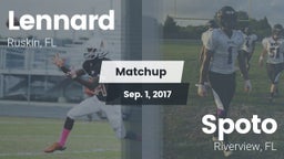 Matchup: Lennard  vs. Spoto  2017