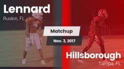 Matchup: Lennard  vs. Hillsborough  2017