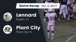 Recap: Lennard  vs. Plant City  2017
