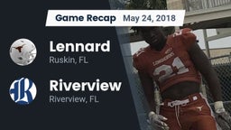 Recap: Lennard  vs. Riverview  2018
