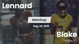 Matchup: Lennard  vs. Blake  2018