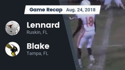 Recap: Lennard  vs. Blake  2018