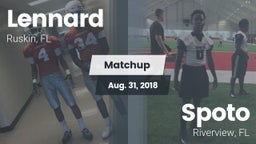 Matchup: Lennard  vs. Spoto  2018