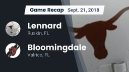 Recap: Lennard  vs. Bloomingdale  2018