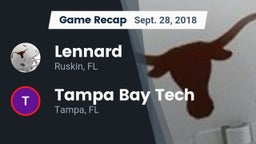 Recap: Lennard  vs. Tampa Bay Tech  2018
