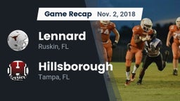Recap: Lennard  vs. Hillsborough  2018