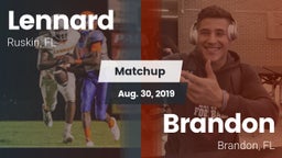Matchup: Lennard  vs. Brandon  2019