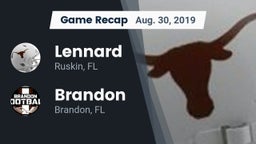 Recap: Lennard  vs. Brandon  2019