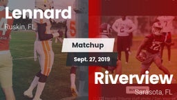 Matchup: Lennard  vs. Riverview  2019