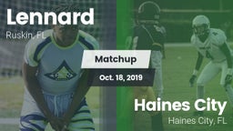Matchup: Lennard  vs. Haines City  2019