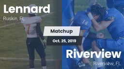 Matchup: Lennard  vs. Riverview  2019