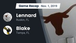 Recap: Lennard  vs. Blake  2019