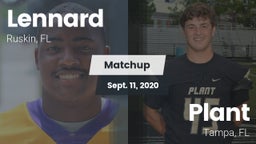 Matchup: Lennard  vs. Plant  2020