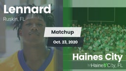 Matchup: Lennard  vs. Haines City  2020
