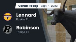 Recap: Lennard  vs. Robinson  2023