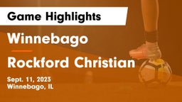 Winnebago  vs Rockford Christian  Game Highlights - Sept. 11, 2023