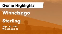 Winnebago  vs Sterling  Game Highlights - Sept. 30, 2023