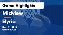 Midview  vs Elyria  Game Highlights - Dec. 11, 2018