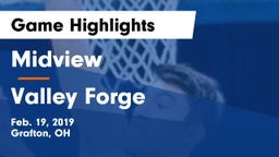 Midview  vs Valley Forge  Game Highlights - Feb. 19, 2019