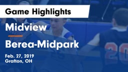 Midview  vs Berea-Midpark  Game Highlights - Feb. 27, 2019