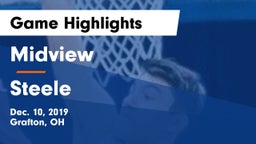 Midview  vs Steele  Game Highlights - Dec. 10, 2019