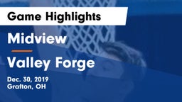 Midview  vs Valley Forge  Game Highlights - Dec. 30, 2019