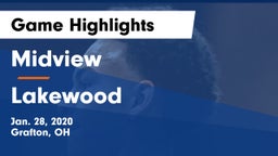 Midview  vs Lakewood  Game Highlights - Jan. 28, 2020