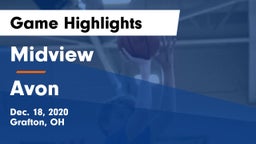 Midview  vs Avon  Game Highlights - Dec. 18, 2020