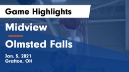 Midview  vs Olmsted Falls  Game Highlights - Jan. 5, 2021