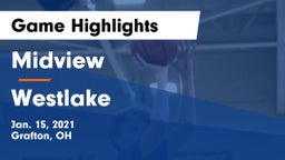 Midview  vs Westlake  Game Highlights - Jan. 15, 2021