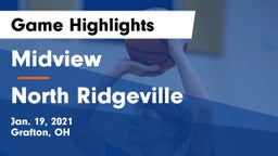 Midview  vs North Ridgeville  Game Highlights - Jan. 19, 2021