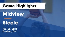 Midview  vs Steele  Game Highlights - Jan. 22, 2021