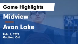 Midview  vs Avon Lake  Game Highlights - Feb. 4, 2021