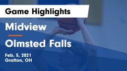 Midview  vs Olmsted Falls  Game Highlights - Feb. 5, 2021