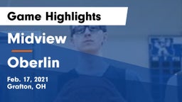 Midview  vs Oberlin  Game Highlights - Feb. 17, 2021