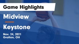 Midview  vs Keystone  Game Highlights - Nov. 24, 2021
