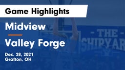 Midview  vs Valley Forge  Game Highlights - Dec. 28, 2021