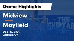 Midview  vs Mayfield  Game Highlights - Dec. 29, 2021