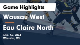 Wausau West  vs Eau Claire North  Game Highlights - Jan. 16, 2024