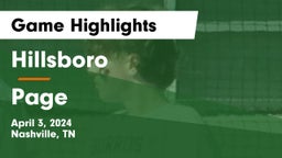 Hillsboro  vs Page  Game Highlights - April 3, 2024
