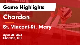 Chardon  vs St. Vincent-St. Mary  Game Highlights - April 20, 2024