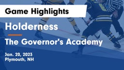 Holderness  vs The Governor's Academy  Game Highlights - Jan. 20, 2023