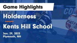 Holderness  vs Kents Hill School Game Highlights - Jan. 29, 2023