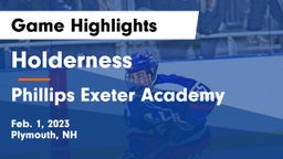 Holderness  vs Phillips Exeter Academy  Game Highlights - Feb. 1, 2023