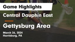 Central Dauphin East  vs Gettysburg Area  Game Highlights - March 26, 2024