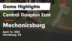 Central Dauphin East  vs Mechanicsburg  Game Highlights - April 16, 2024