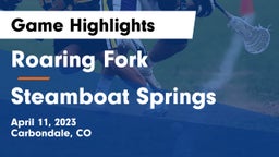 Roaring Fork  vs Steamboat Springs  Game Highlights - April 11, 2023