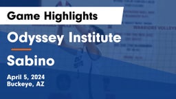Odyssey Institute vs Sabino Game Highlights - April 5, 2024