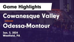 Cowanesque Valley  vs Odessa-Montour  Game Highlights - Jan. 3, 2024
