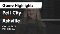Pell City  vs Ashville  Game Highlights - Oct. 14, 2023